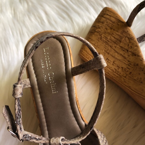 New! Italian cork wedges size 8.5 - Picture 3 of 6